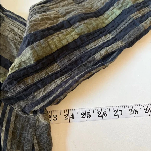 Habitat Plaid 99% Cotton Button-Down Retro Grandpacore Print (L) Boxy Lagenlook - Picture 15 of 17